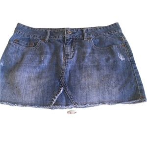 Frayed Jean Skirt AMERICAN EAGLE OUTFITTERS Sz 8